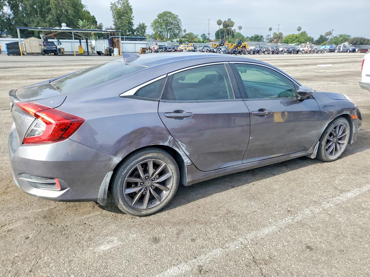 2019 Honda Civic Ex Gray vin: 19XFC1F35KE018092