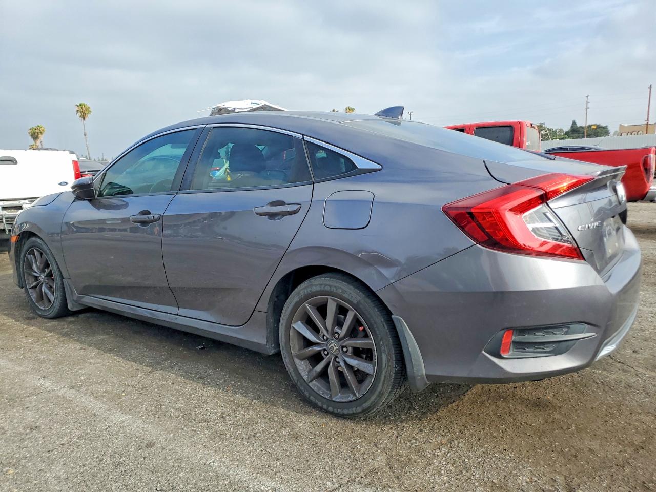 2019 Honda Civic Ex Gray vin: 19XFC1F35KE018092