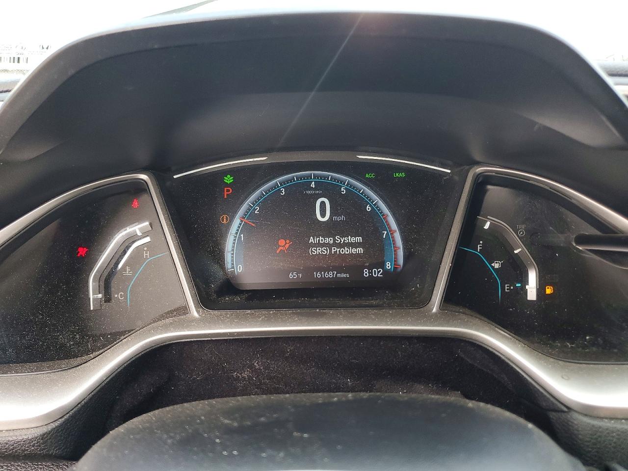 2019 Honda Civic Ex Gray vin: 19XFC1F35KE018092