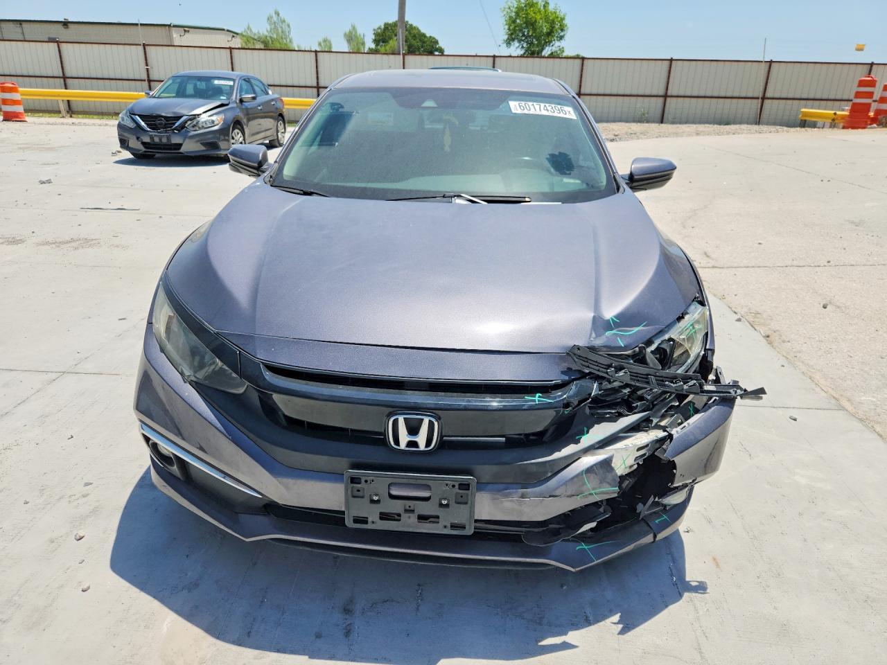 2020 Honda Civic Ex Gray vin: 19XFC1F35LE004162