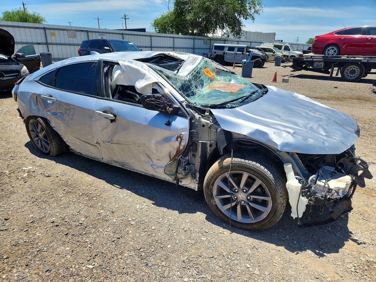 2020 Honda Civic Ex Silver vin: 19XFC1F35LE024525