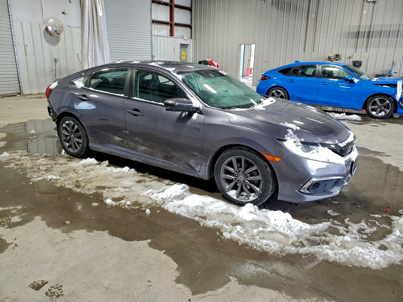 2020 Honda Civic Ex Gray vin: 19XFC1F35LE204586