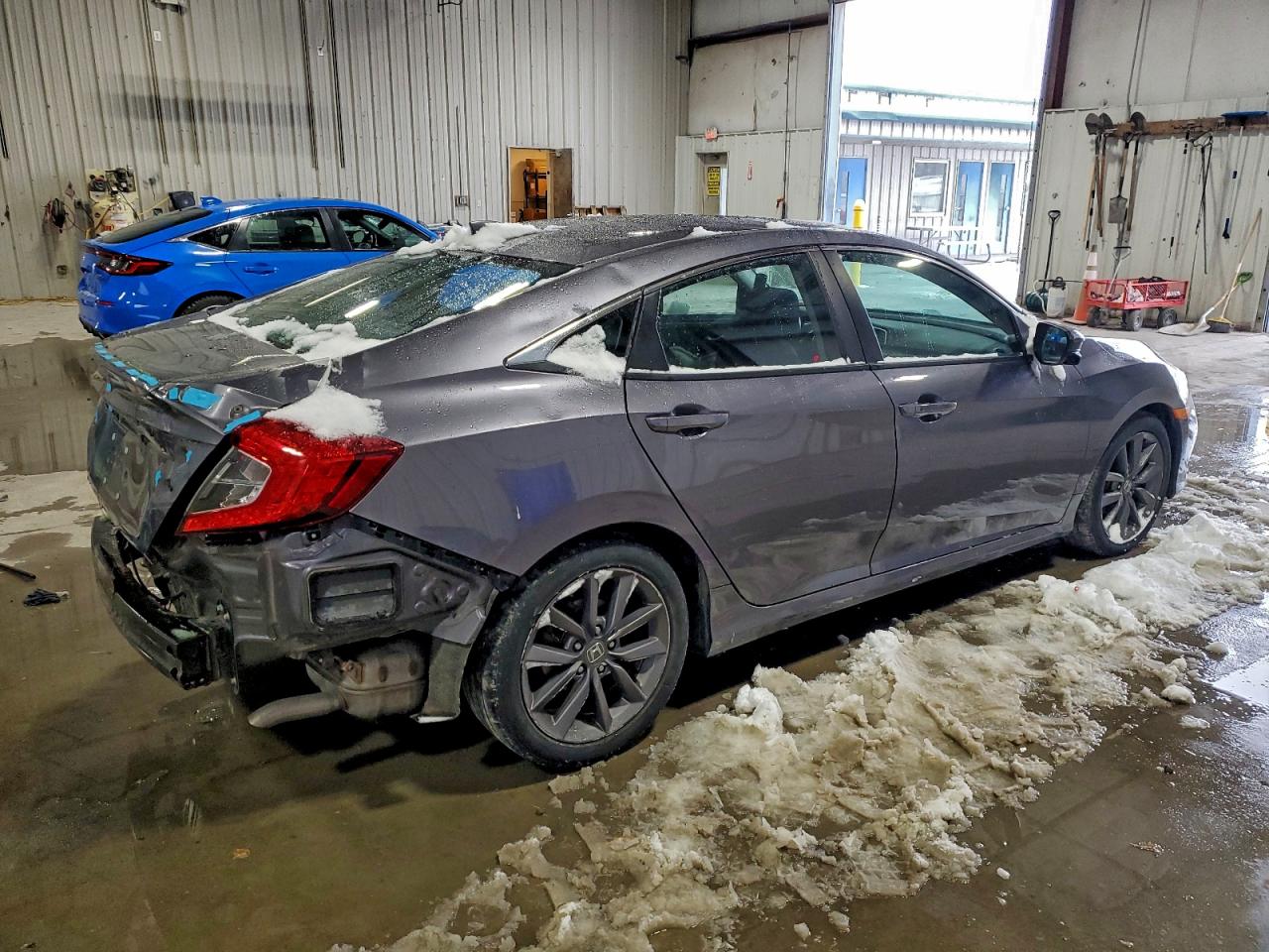 2020 Honda Civic Ex Gray vin: 19XFC1F35LE204586