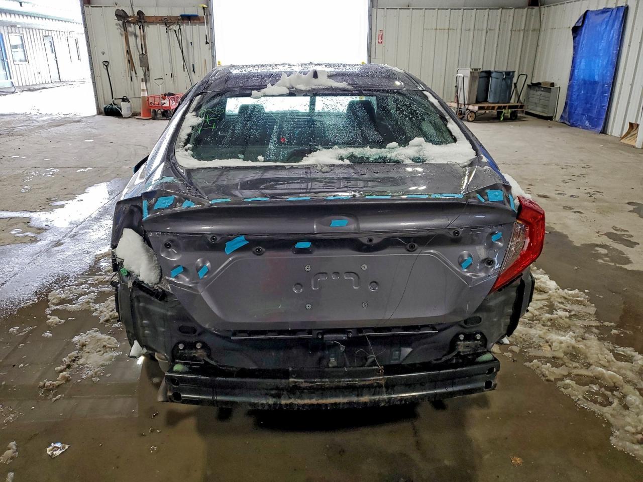 2020 Honda Civic Ex Gray vin: 19XFC1F35LE204586