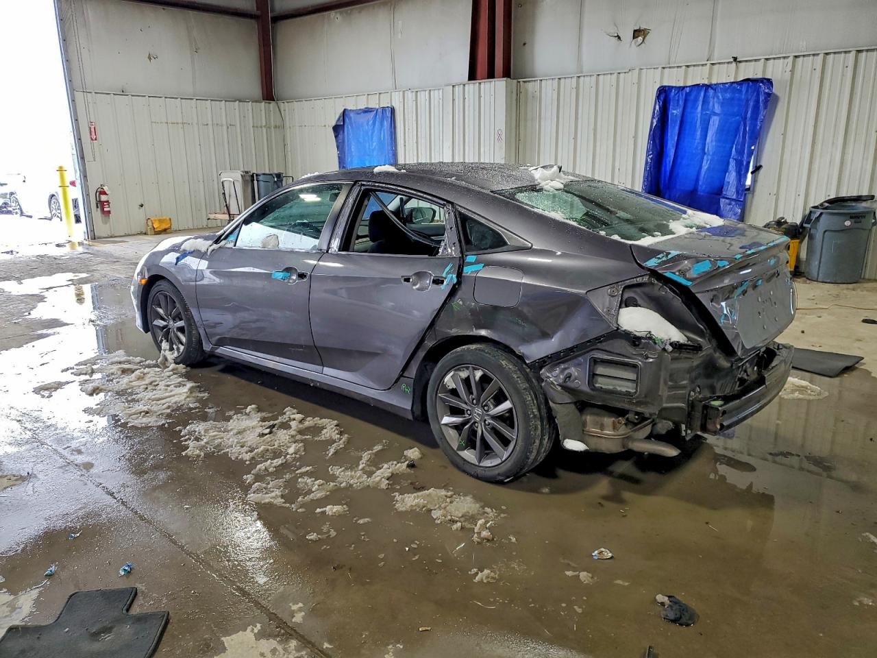 2020 Honda Civic Ex Gray vin: 19XFC1F35LE204586