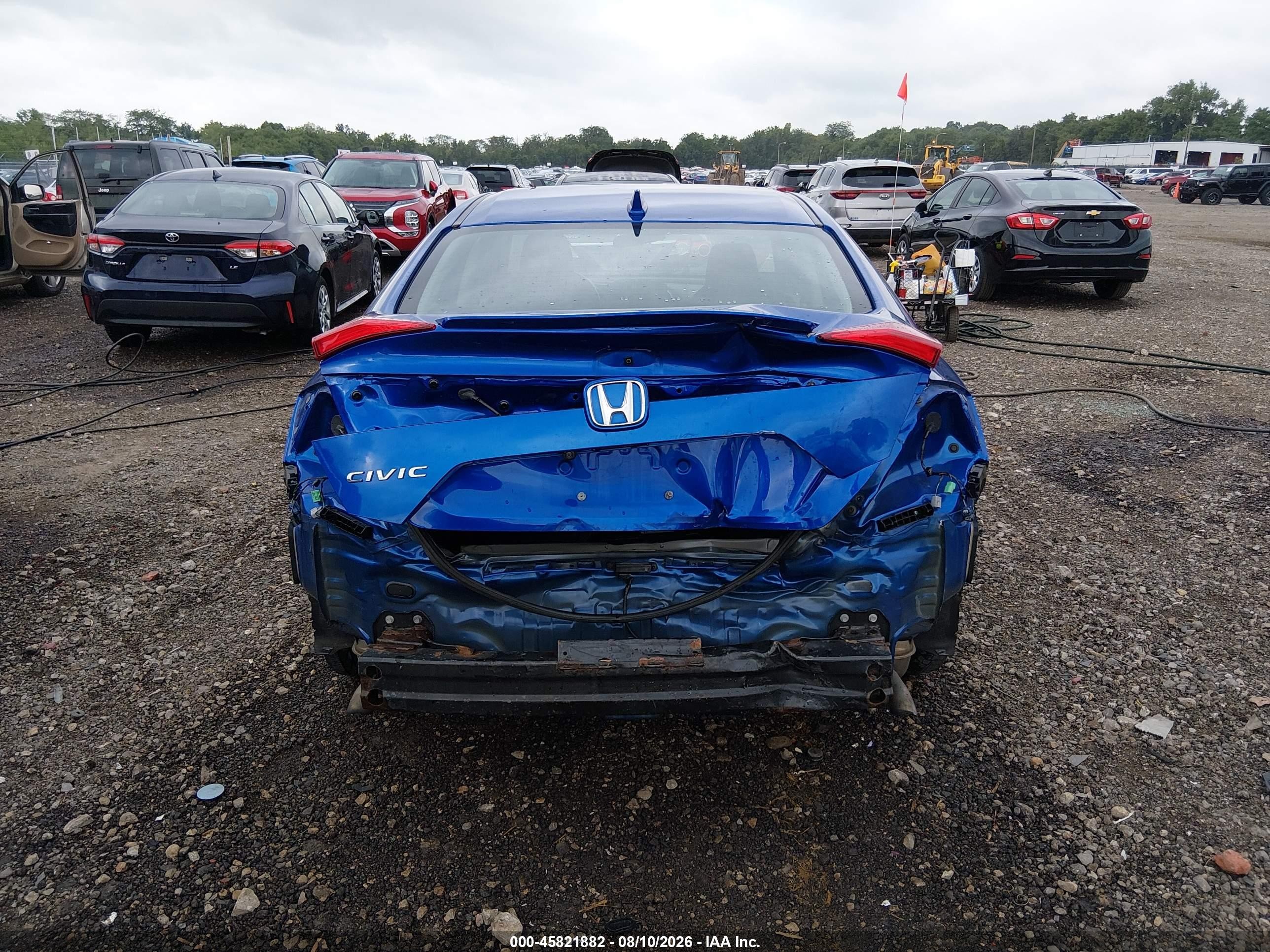 2020 Honda Civic Ex Blue vin: 19XFC1F36LE004378