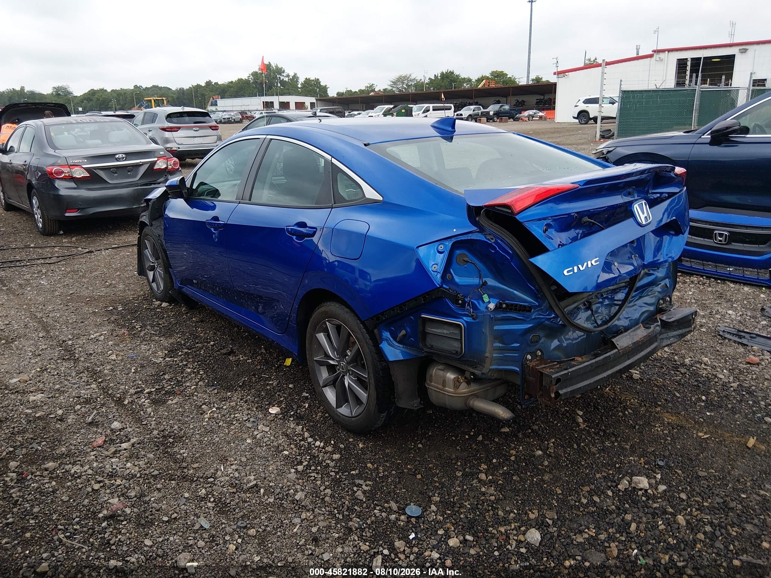 2020 Honda Civic Ex Blue vin: 19XFC1F36LE004378