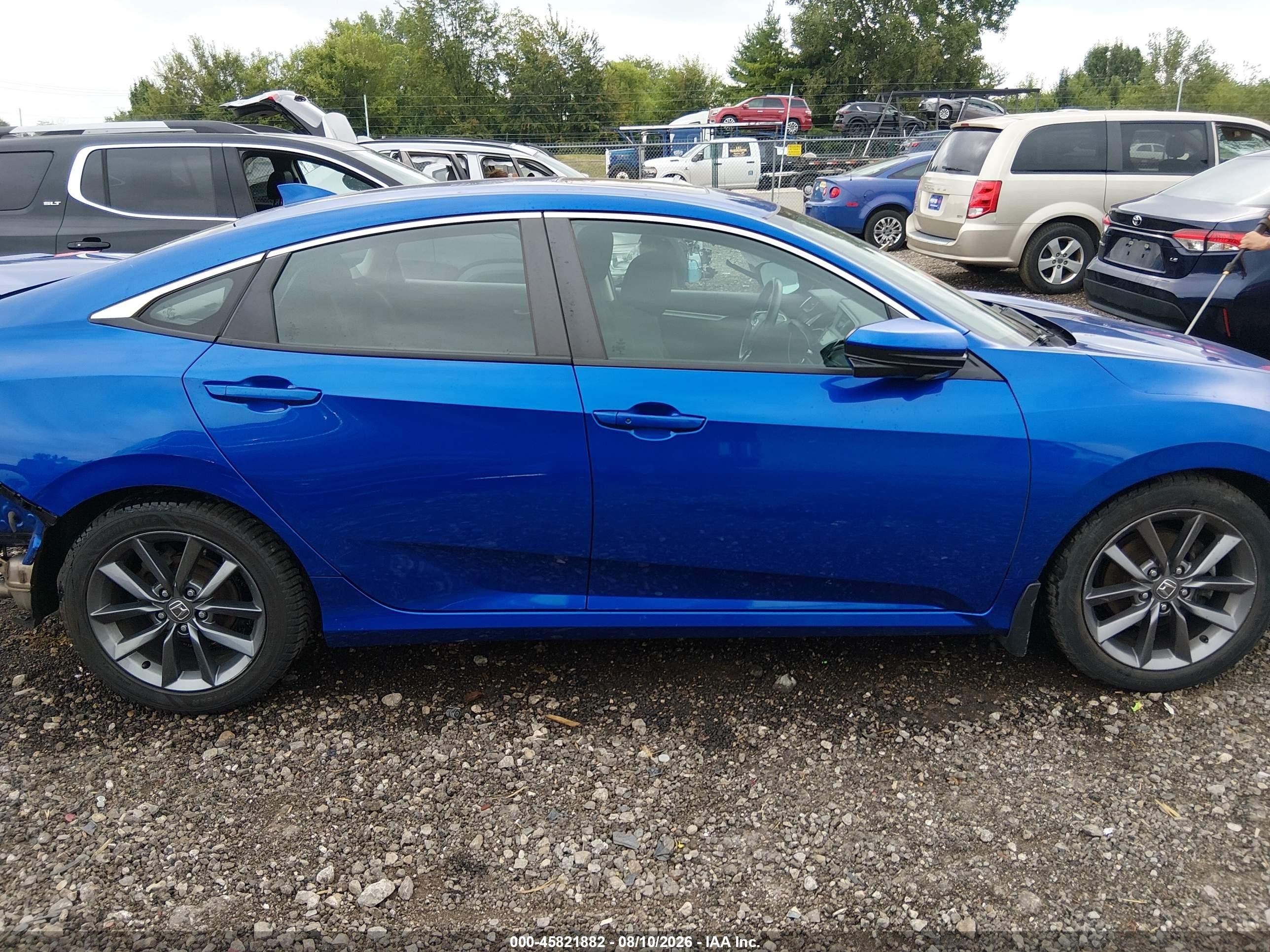 2020 Honda Civic Ex Blue vin: 19XFC1F36LE004378