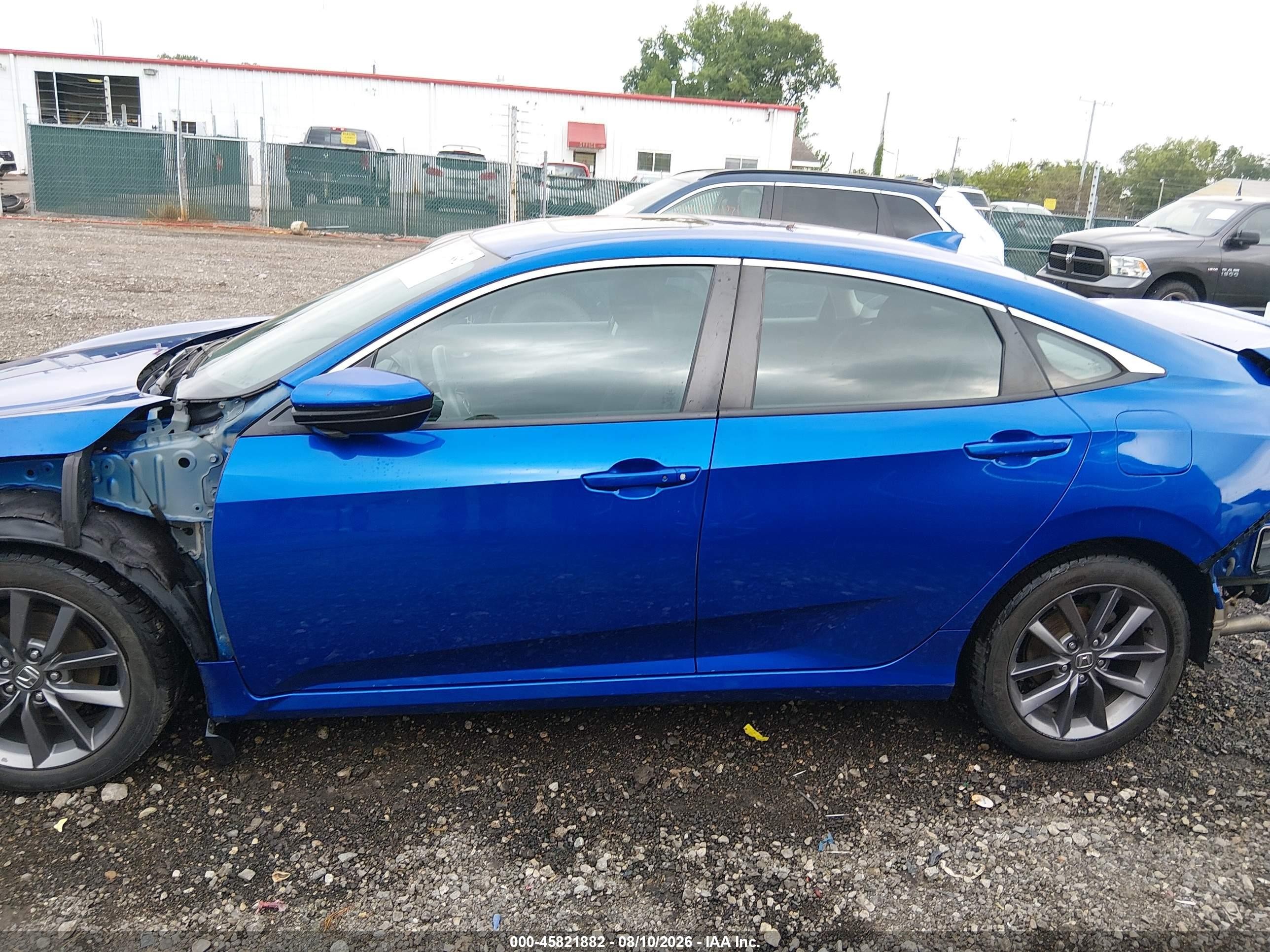 2020 Honda Civic Ex Blue vin: 19XFC1F36LE004378