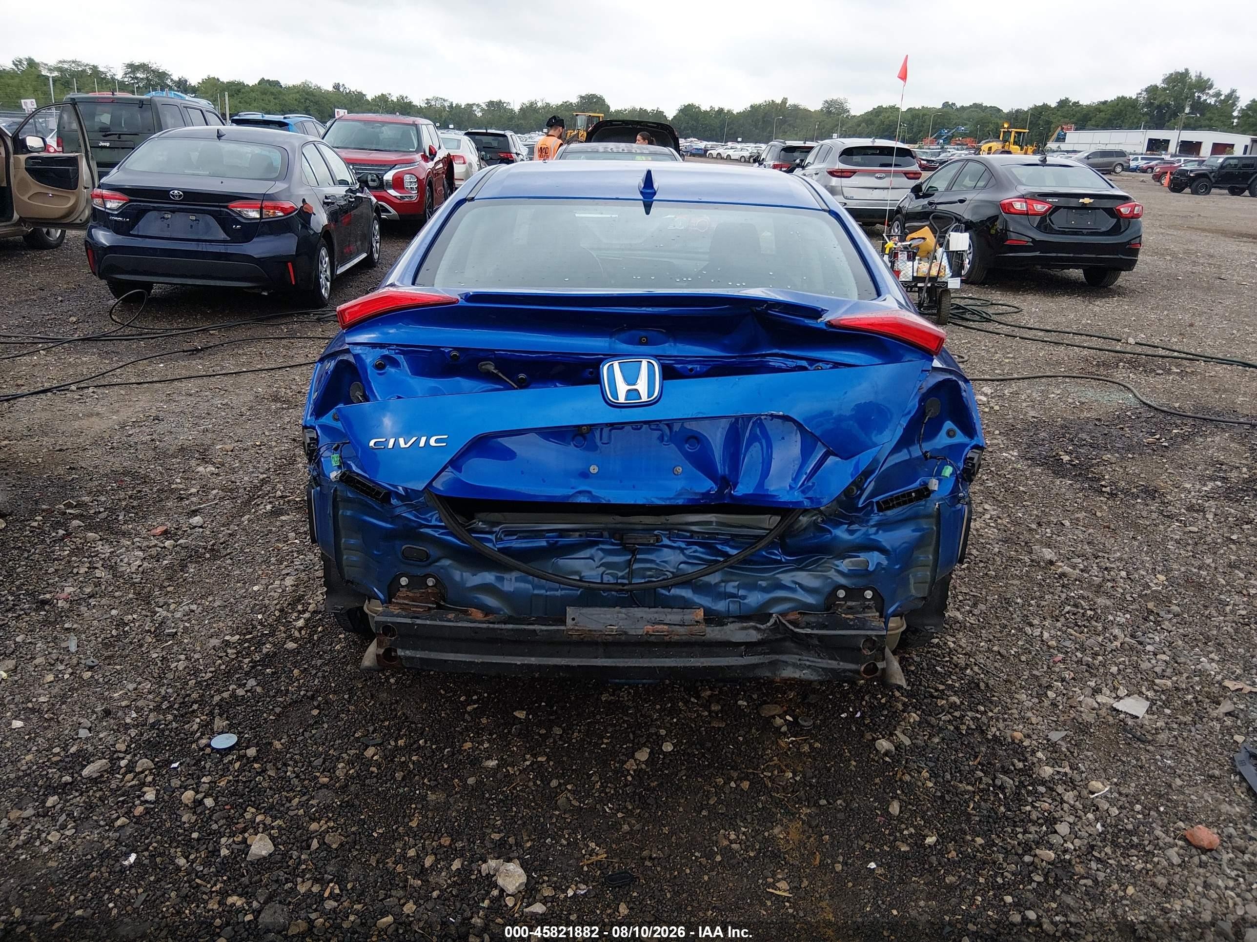 2020 Honda Civic Ex Blue vin: 19XFC1F36LE004378