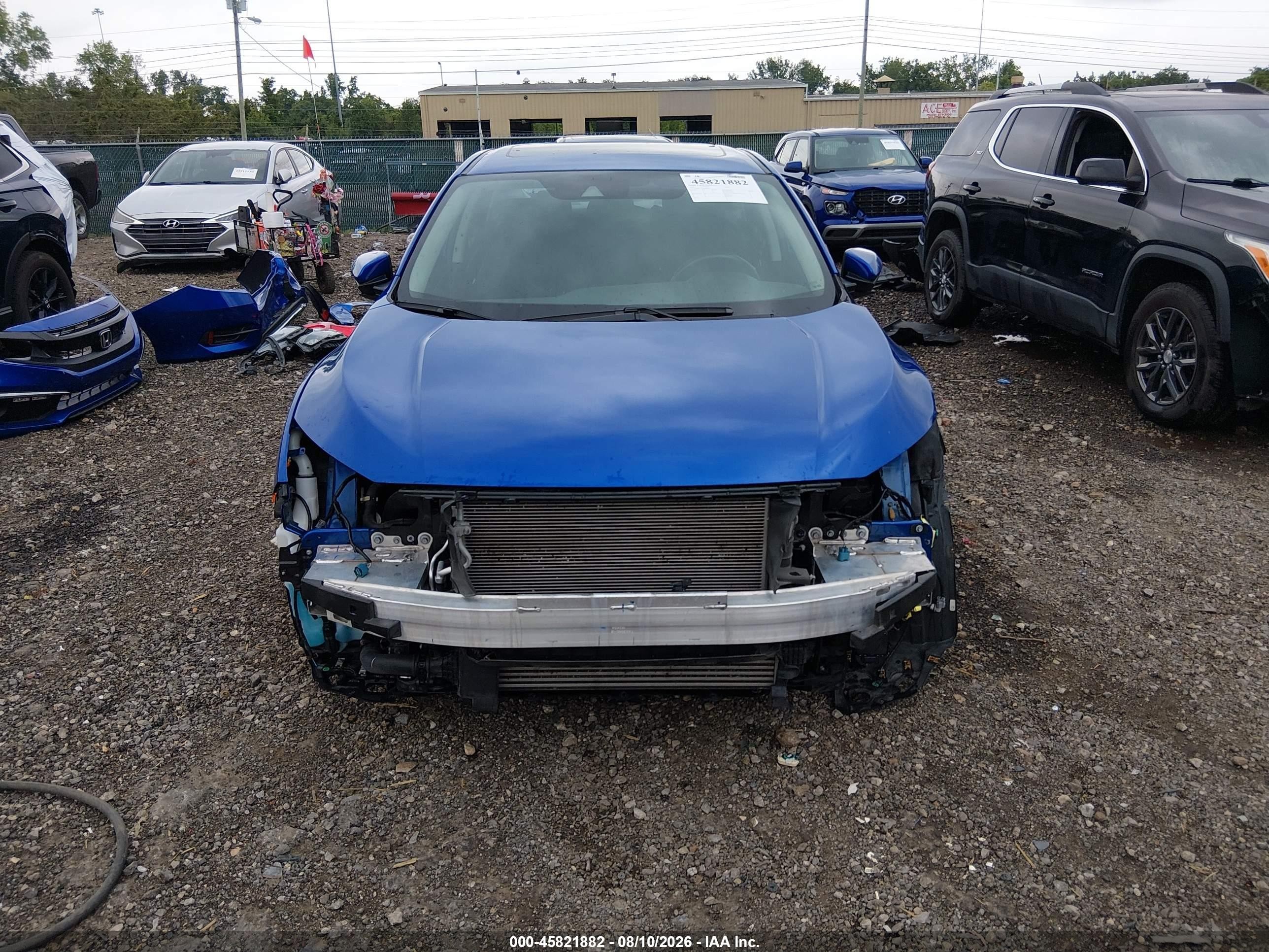 2020 Honda Civic Ex Blue vin: 19XFC1F36LE004378