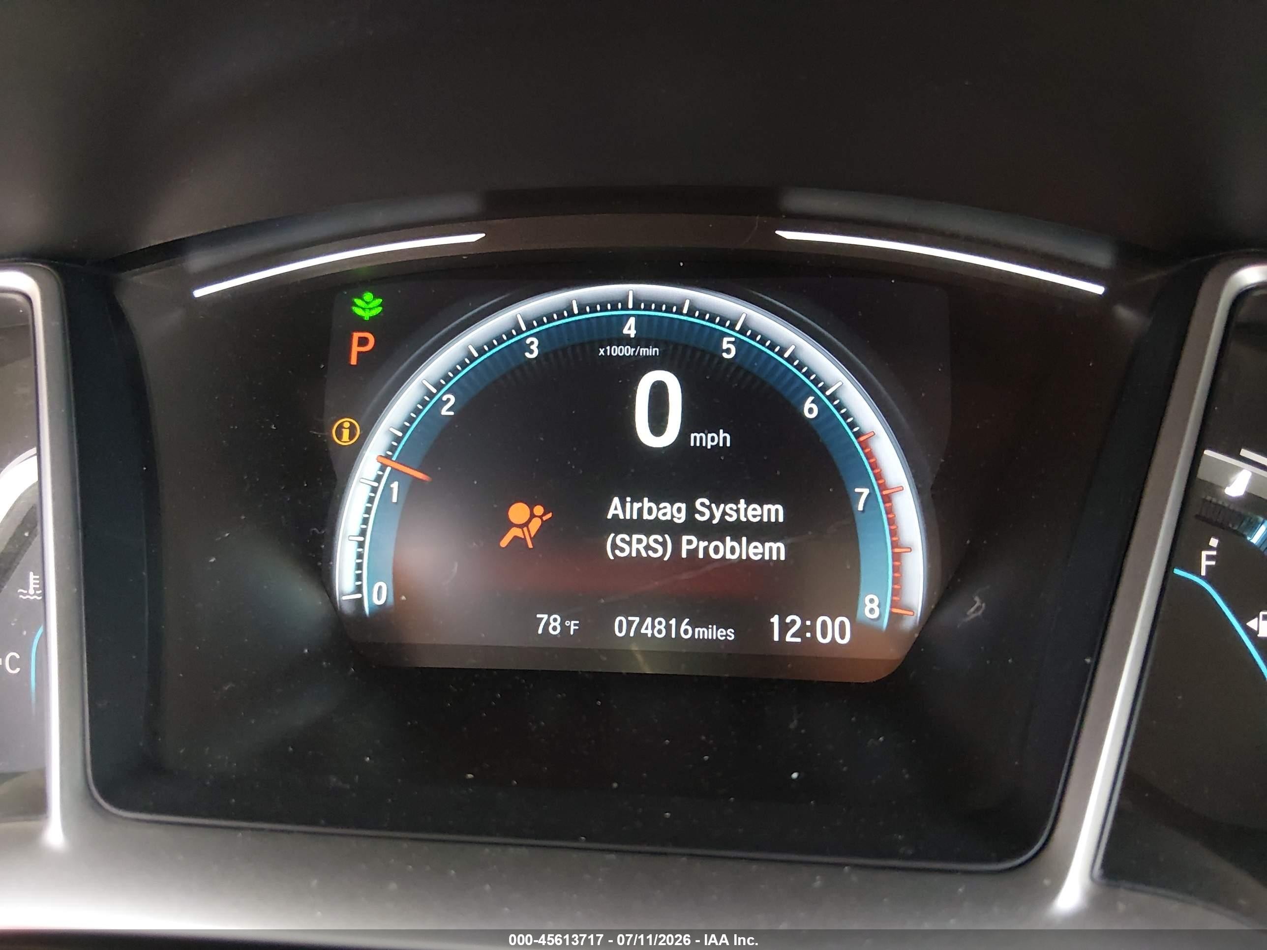 2020 Honda Civic Ex White vin: 19XFC1F36LE204788