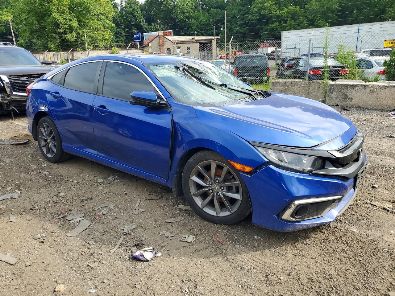 2020 Honda Civic Ex Blue vin: 19XFC1F36LE209151