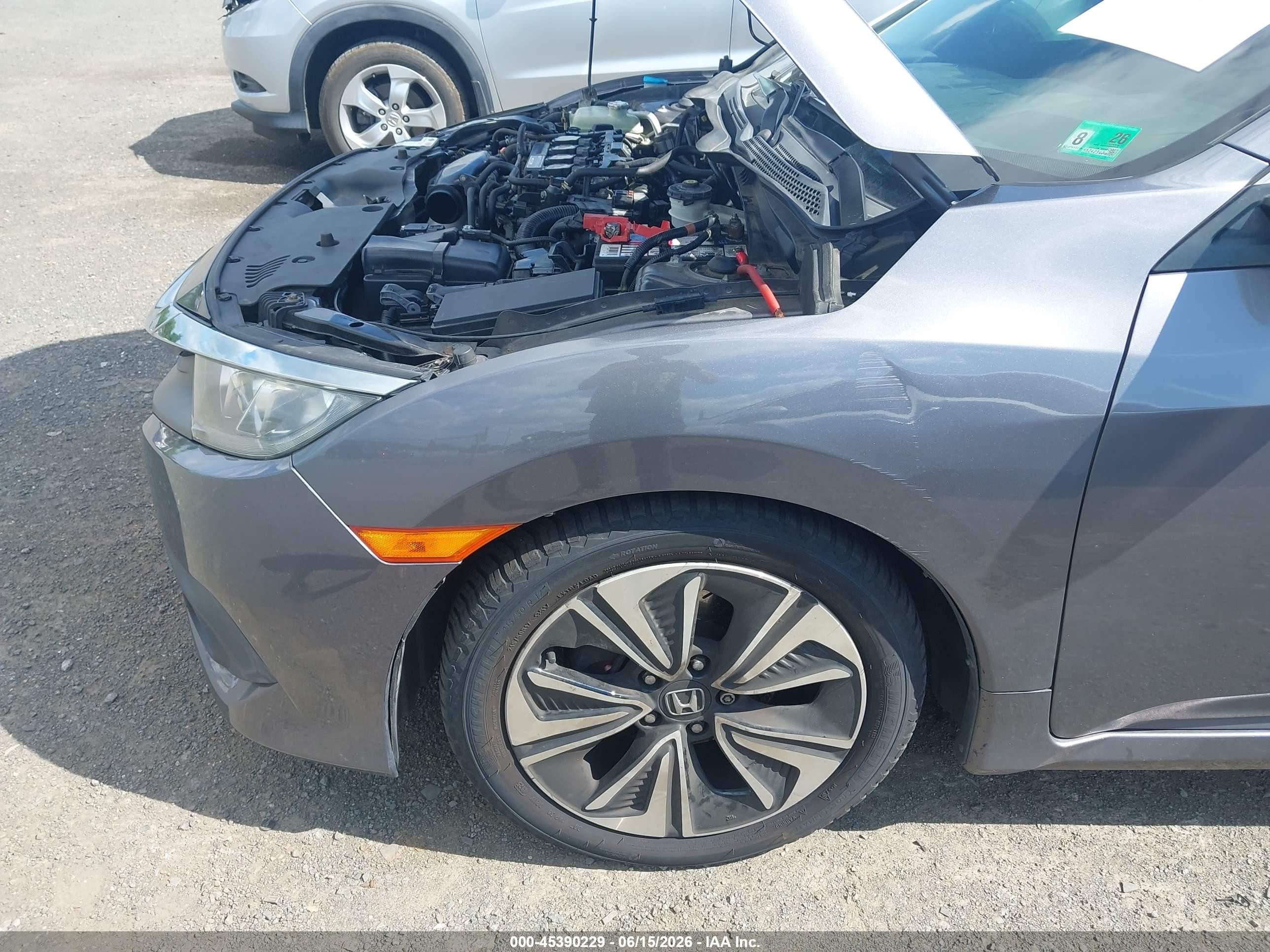 2017 Honda Civic Ex-t Gray vin: 19XFC1F37HE209487