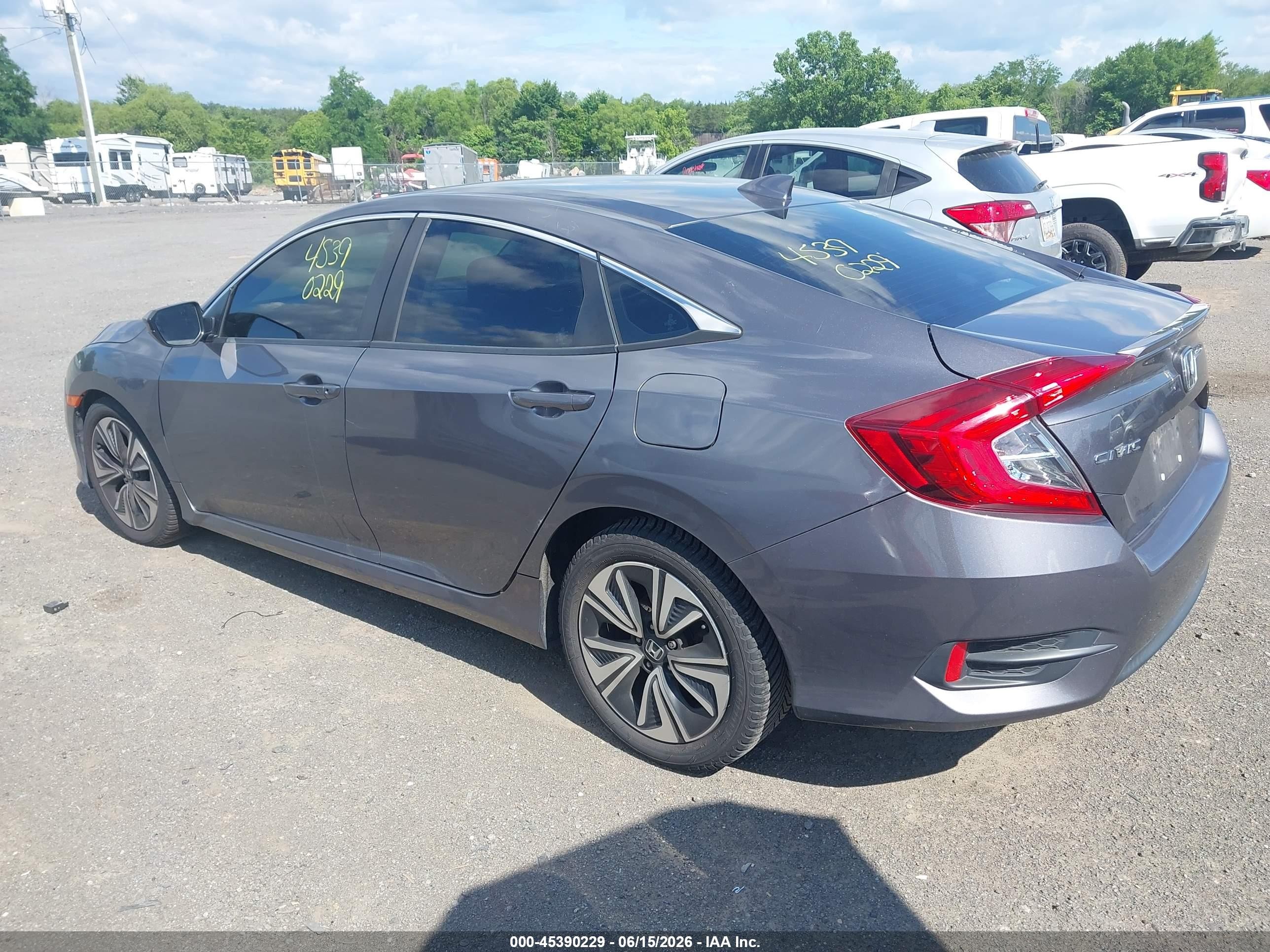 2017 Honda Civic Ex-t Gray vin: 19XFC1F37HE209487