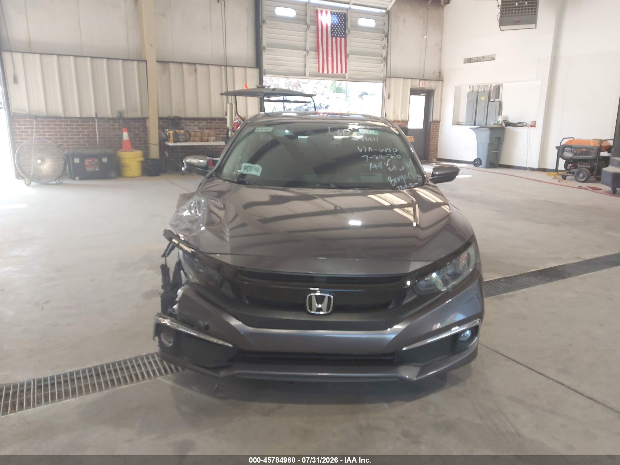 2020 Honda Civic Ex Gray vin: 19XFC1F37LE000940