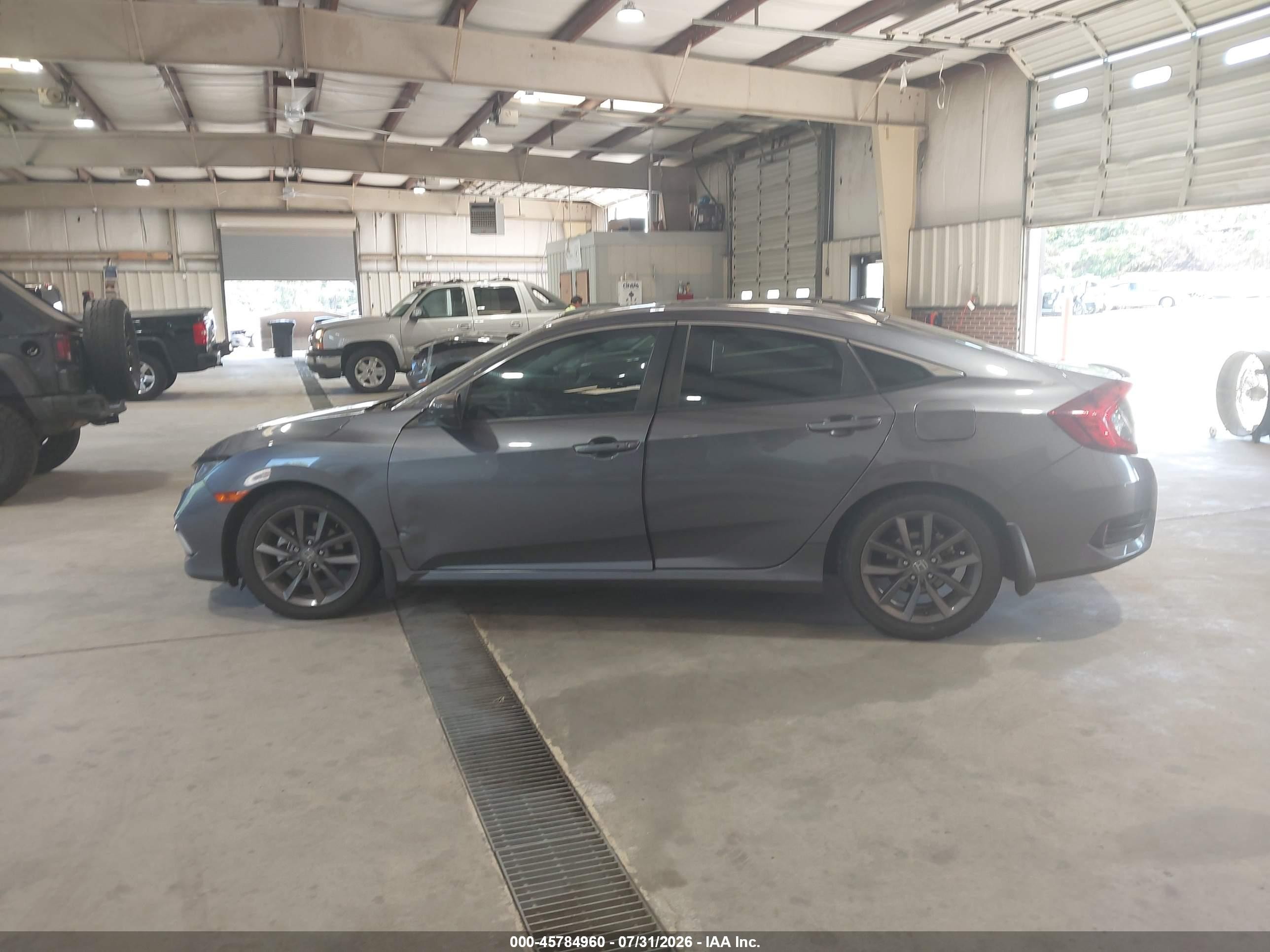 2020 Honda Civic Ex Gray vin: 19XFC1F37LE000940