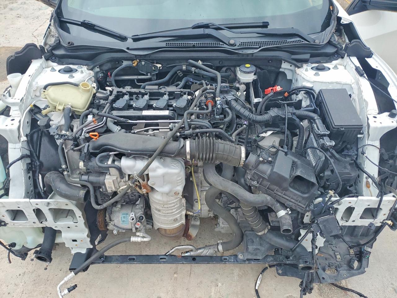 2020 Honda Civic Ex White vin: 19XFC1F37LE007077