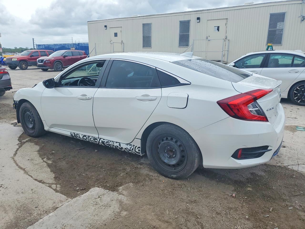 2020 Honda Civic Ex White vin: 19XFC1F37LE007077