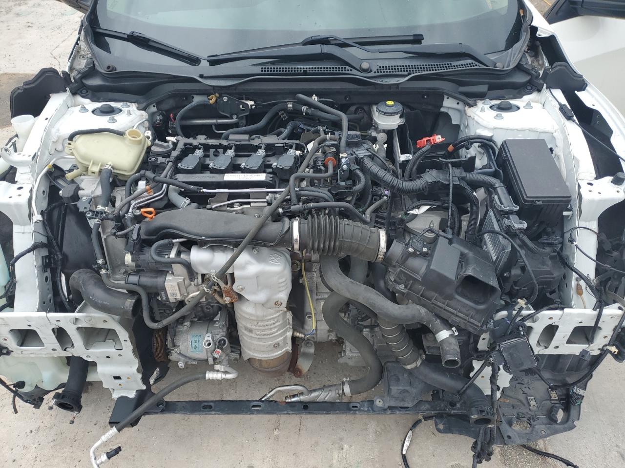 2020 Honda Civic Ex White vin: 19XFC1F37LE007077 Damage: Front Bumper Reinforcement, Missing, Replacement Required