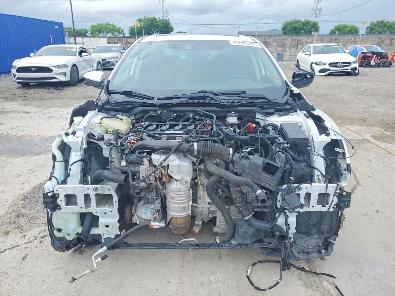 2020 Honda Civic Ex White vin: 19XFC1F37LE007077