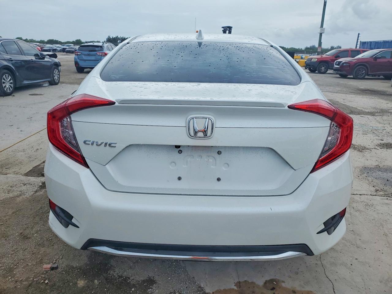2020 Honda Civic Ex White vin: 19XFC1F37LE007077