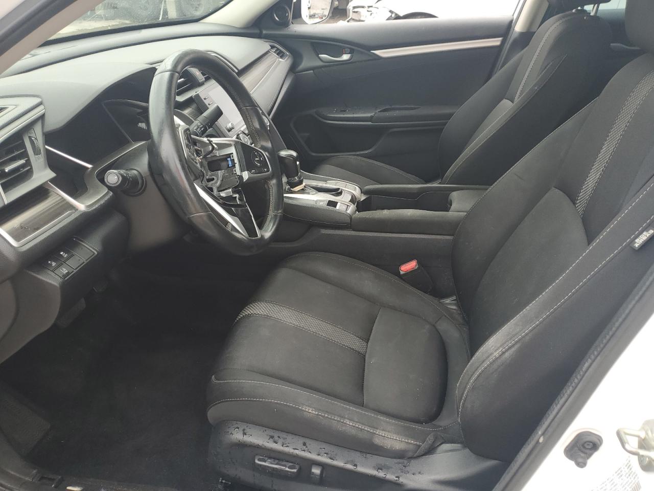 2020 Honda Civic Ex White vin: 19XFC1F37LE007077 Damage: Airbag - Front Left, Missing, Replacement Required