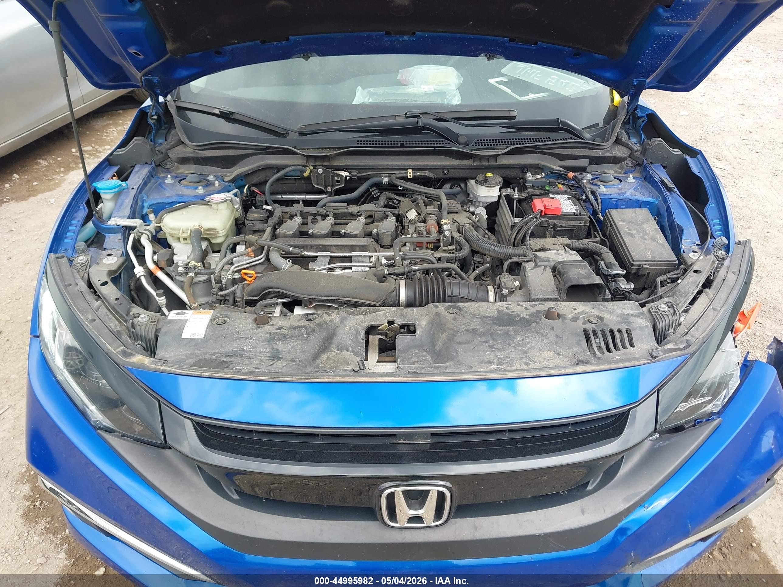 2021 Honda Civic Ex Синий vin: 19XFC1F37ME009378