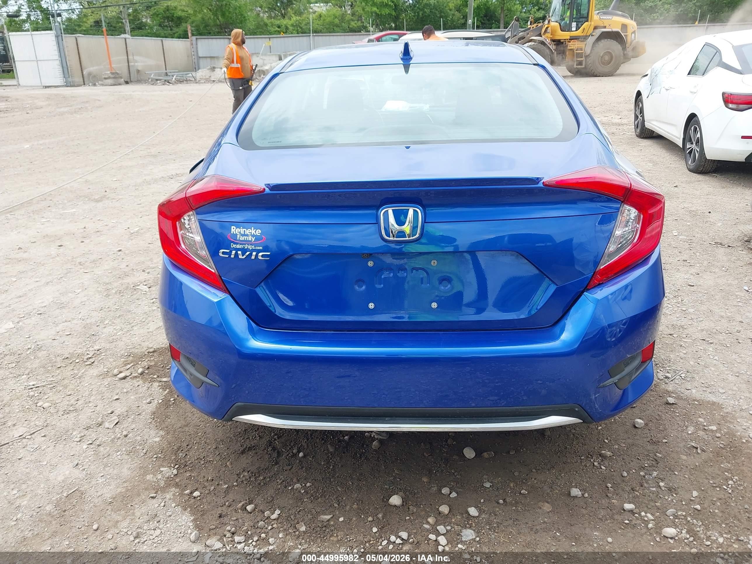 2021 Honda Civic Ex Синий vin: 19XFC1F37ME009378