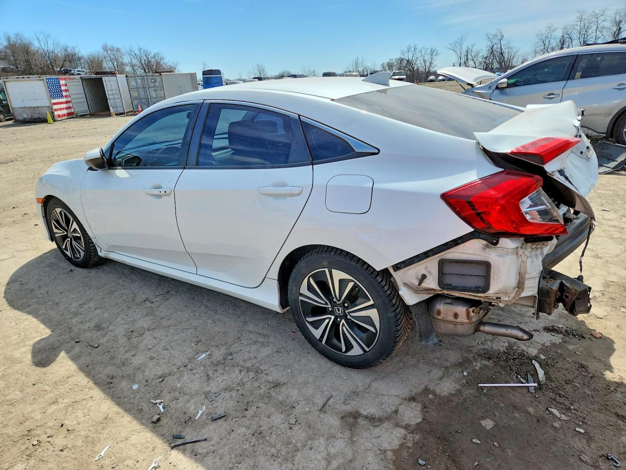 2017 Honda Civic Ex White vin: 19XFC1F38HE017401