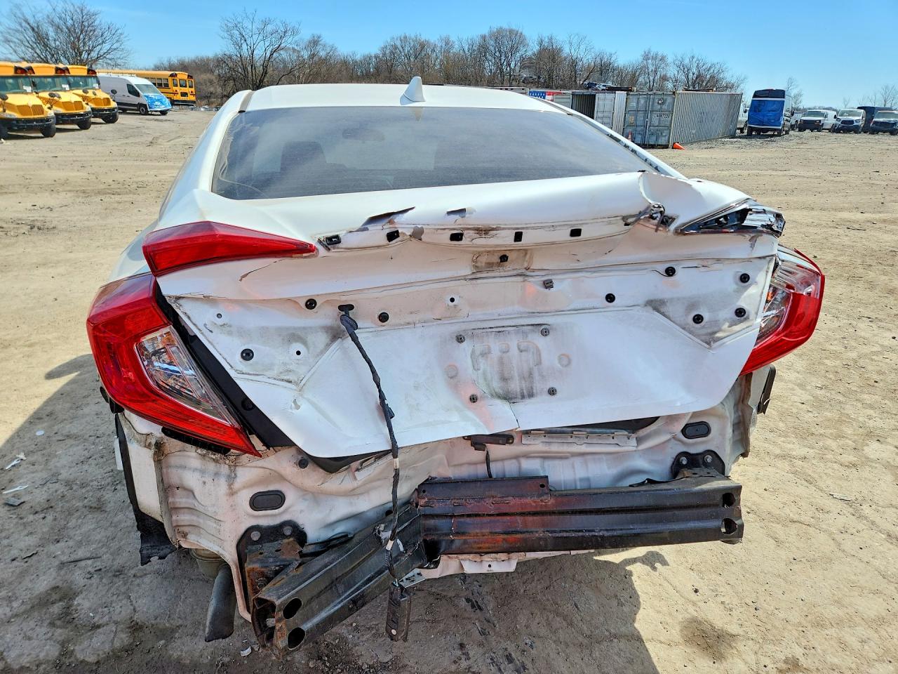 2017 Honda Civic Ex White vin: 19XFC1F38HE017401