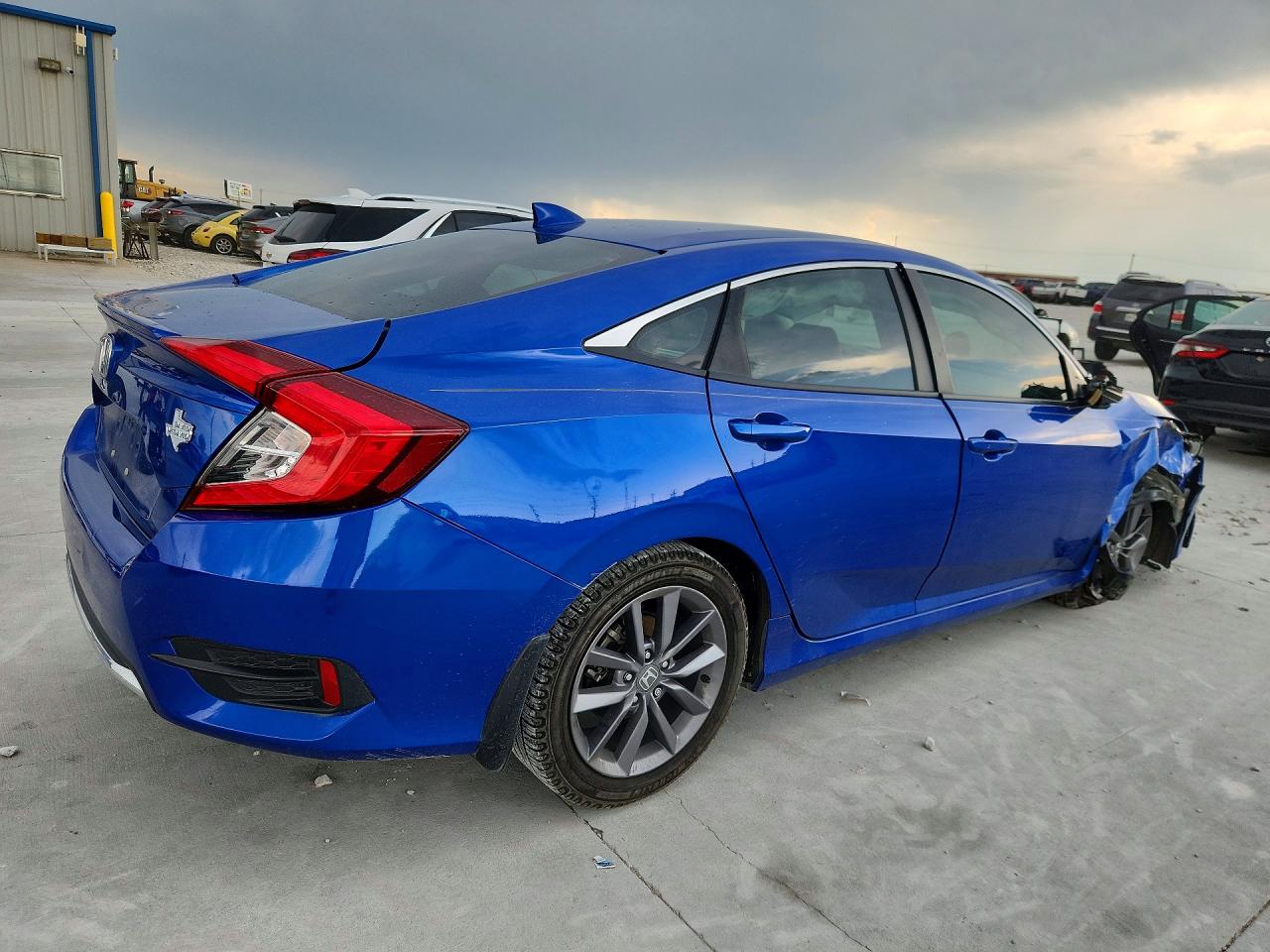 2019 Honda Civic Ex Blue vin: 19XFC1F38KE017633