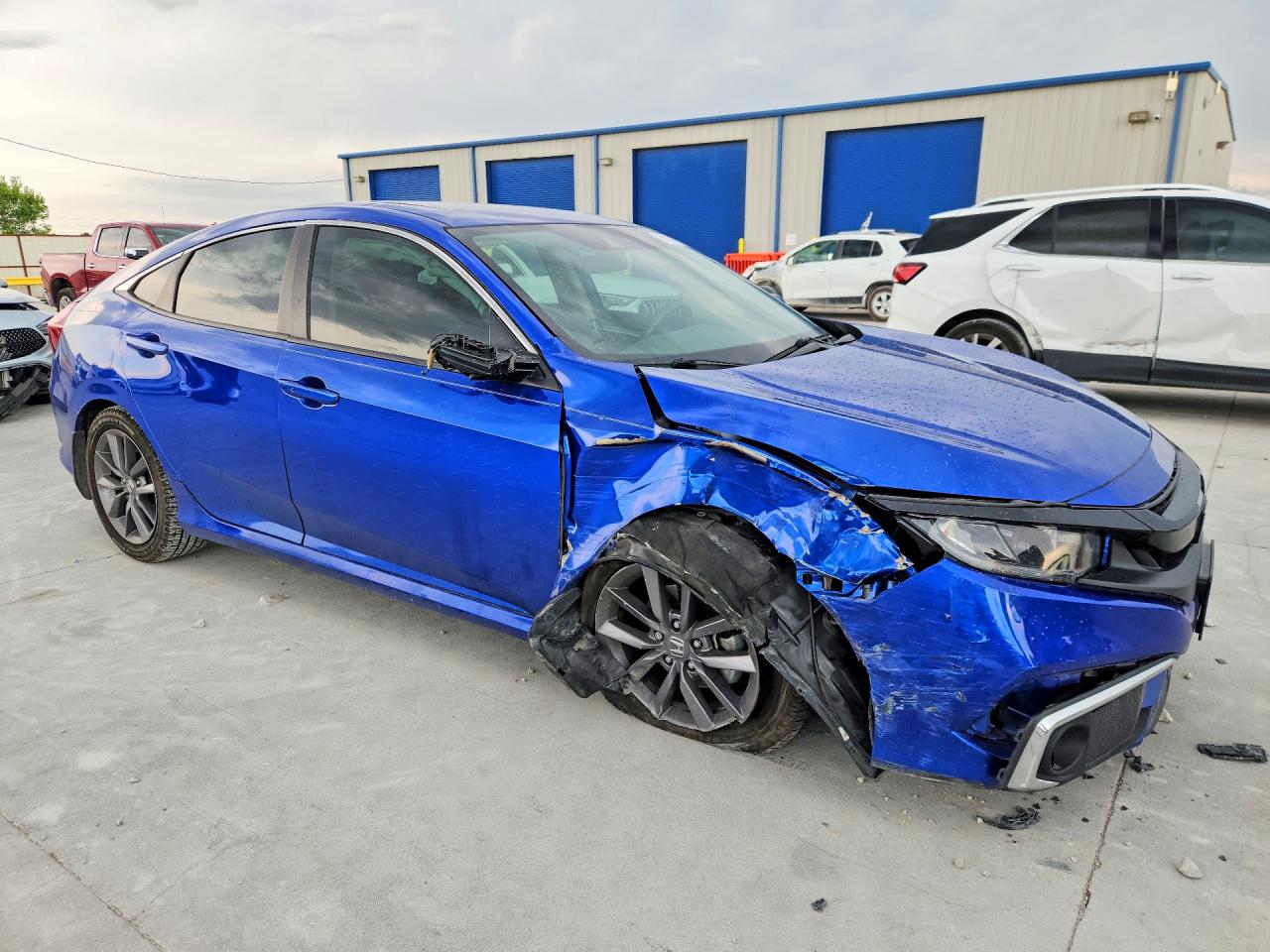 2019 Honda Civic Ex Blue vin: 19XFC1F38KE017633