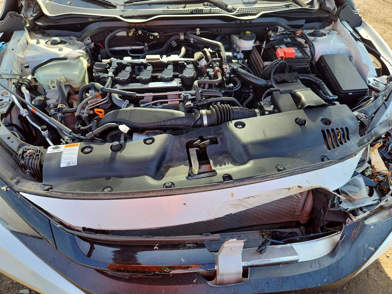 2019 Honda Civic Ex White vin: 19XFC1F38KE201003