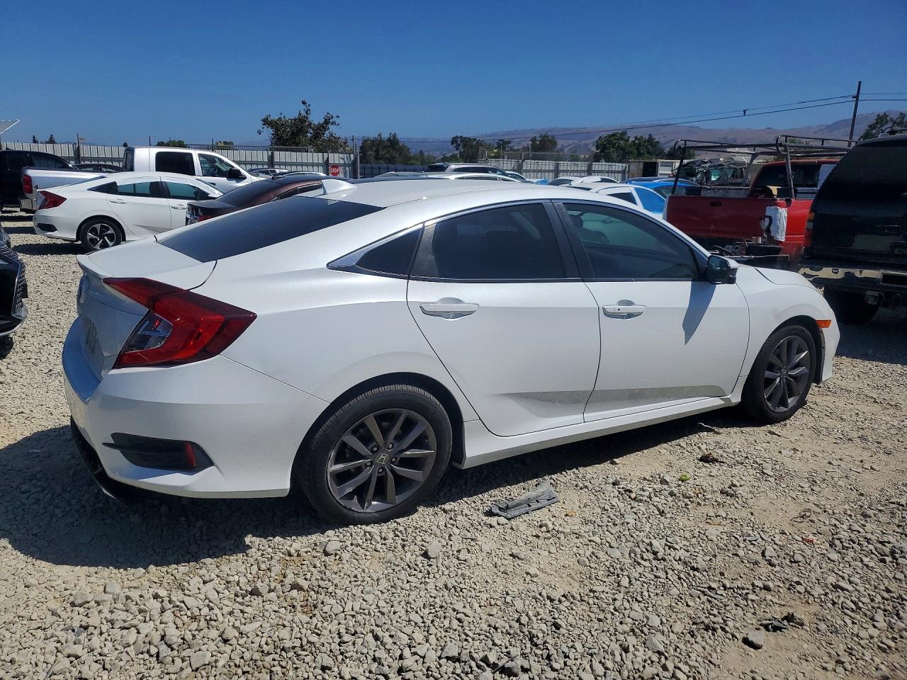 2019 Honda Civic Ex White vin: 19XFC1F38KE213748
