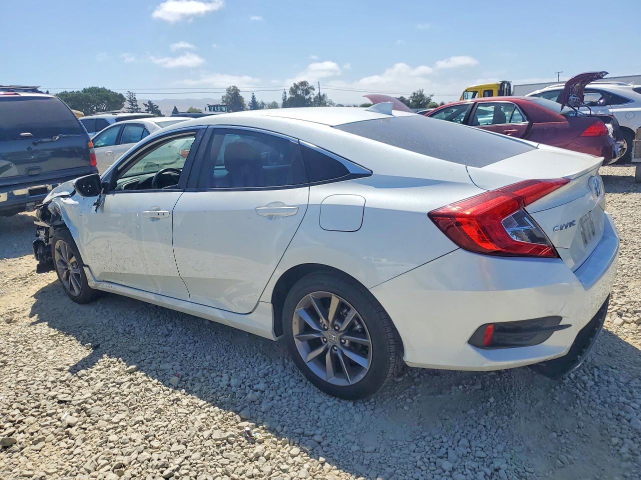 2019 Honda Civic Ex White vin: 19XFC1F38KE213748
