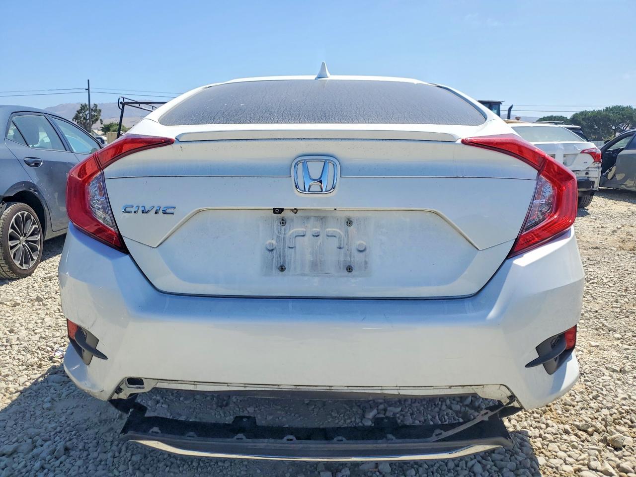 2019 Honda Civic Ex White vin: 19XFC1F38KE213748