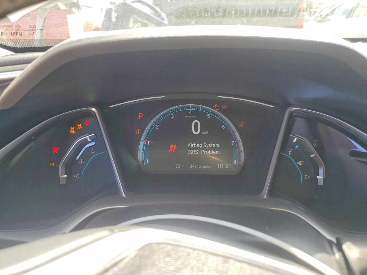 2019 Honda Civic Ex White vin: 19XFC1F38KE213748