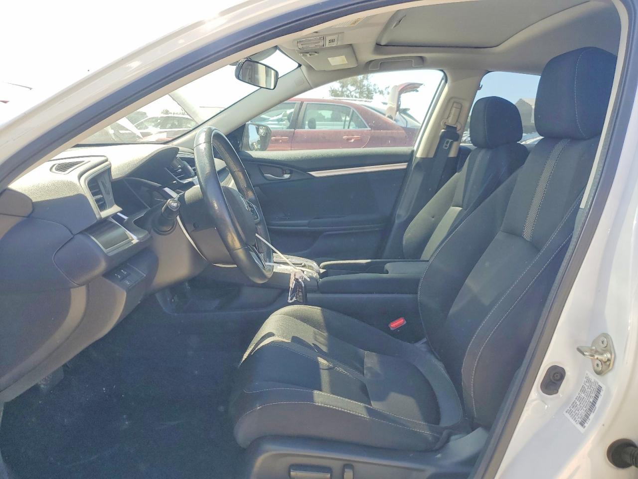 2019 Honda Civic Ex White vin: 19XFC1F38KE213748