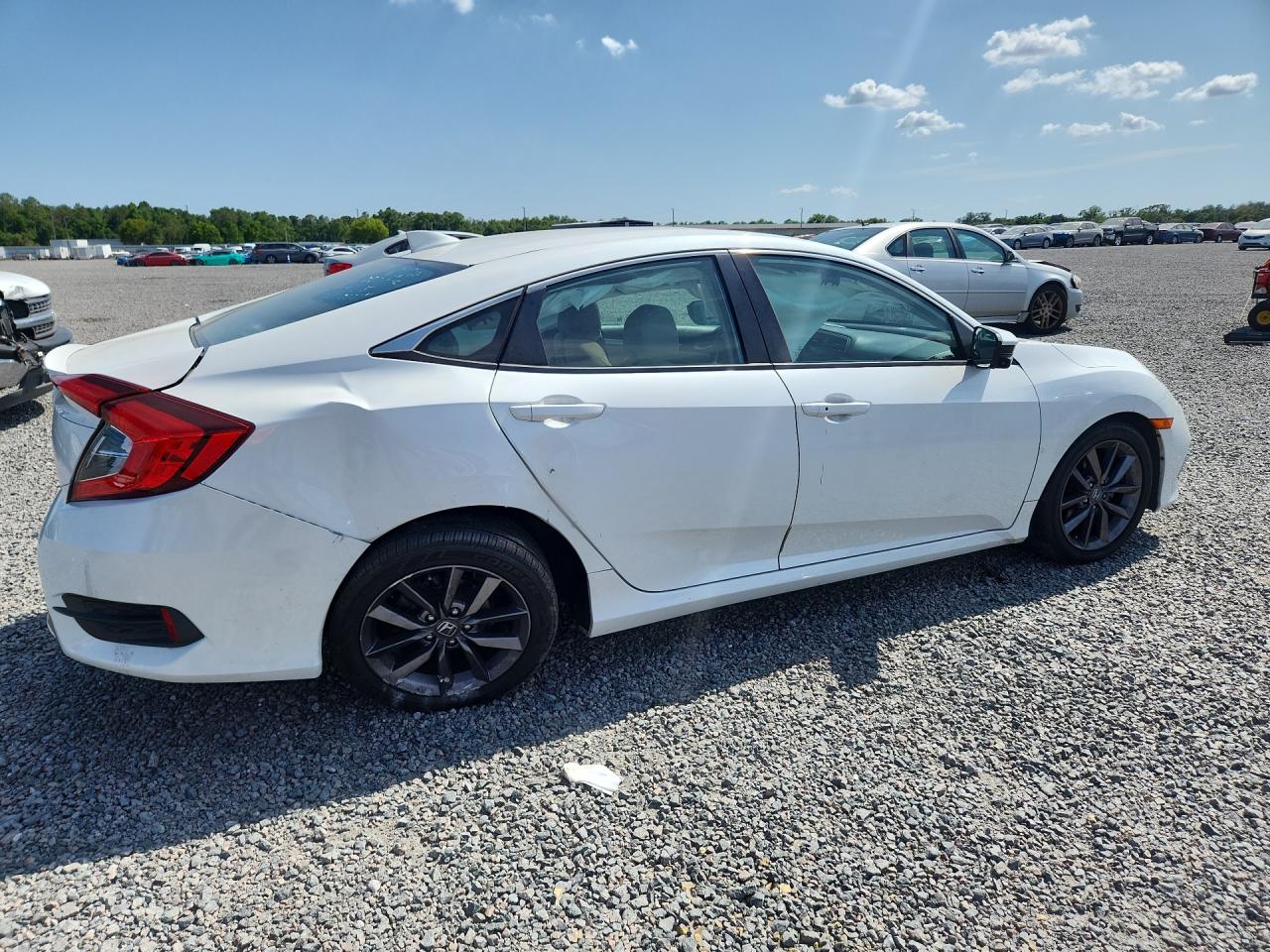 2020 Honda Civic Ex White vin: 19XFC1F38LE013194