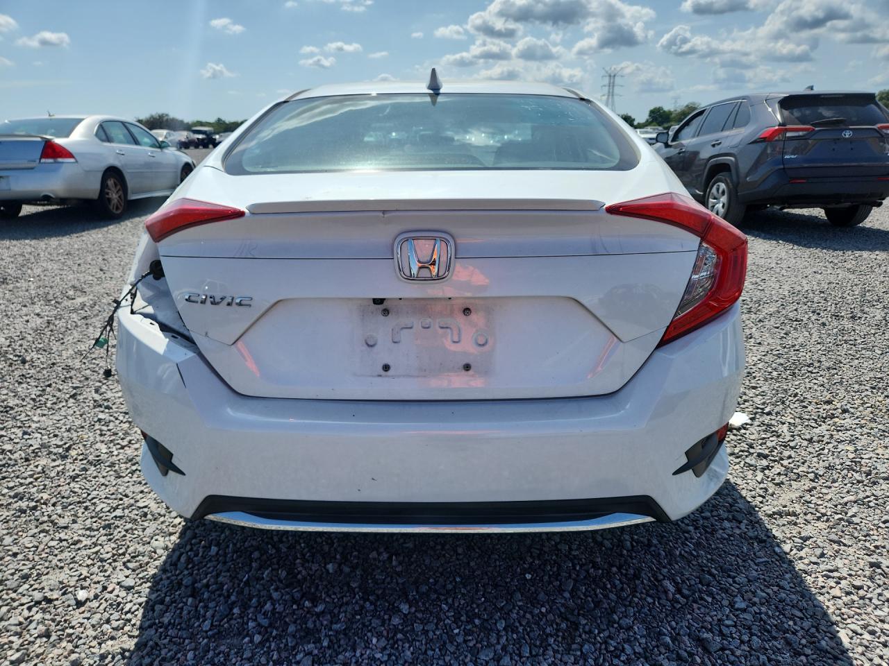 2020 Honda Civic Ex White vin: 19XFC1F38LE013194