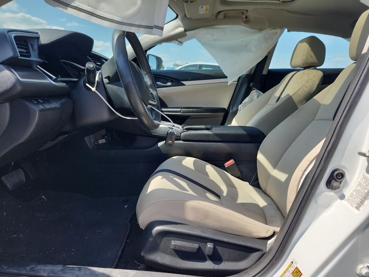 2020 Honda Civic Ex White vin: 19XFC1F38LE013194