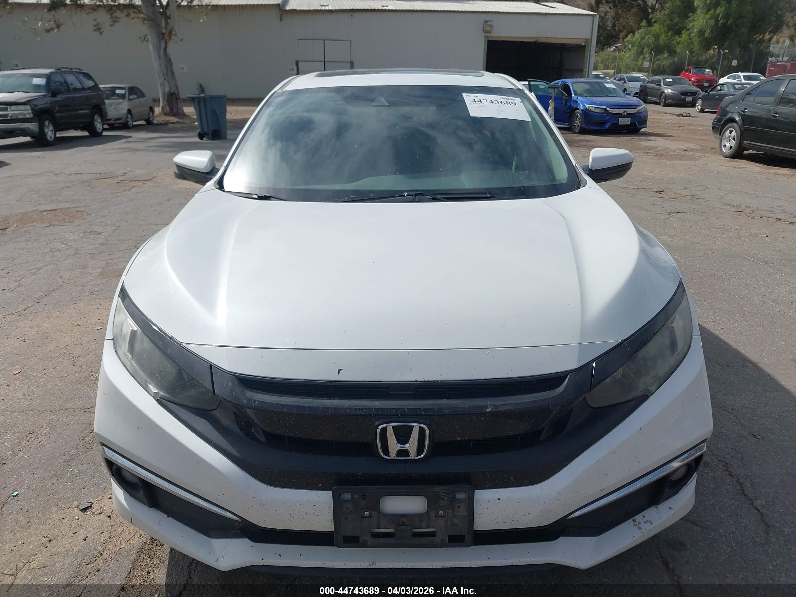 2021 Honda Civic Ex White vin: 19XFC1F38ME201294