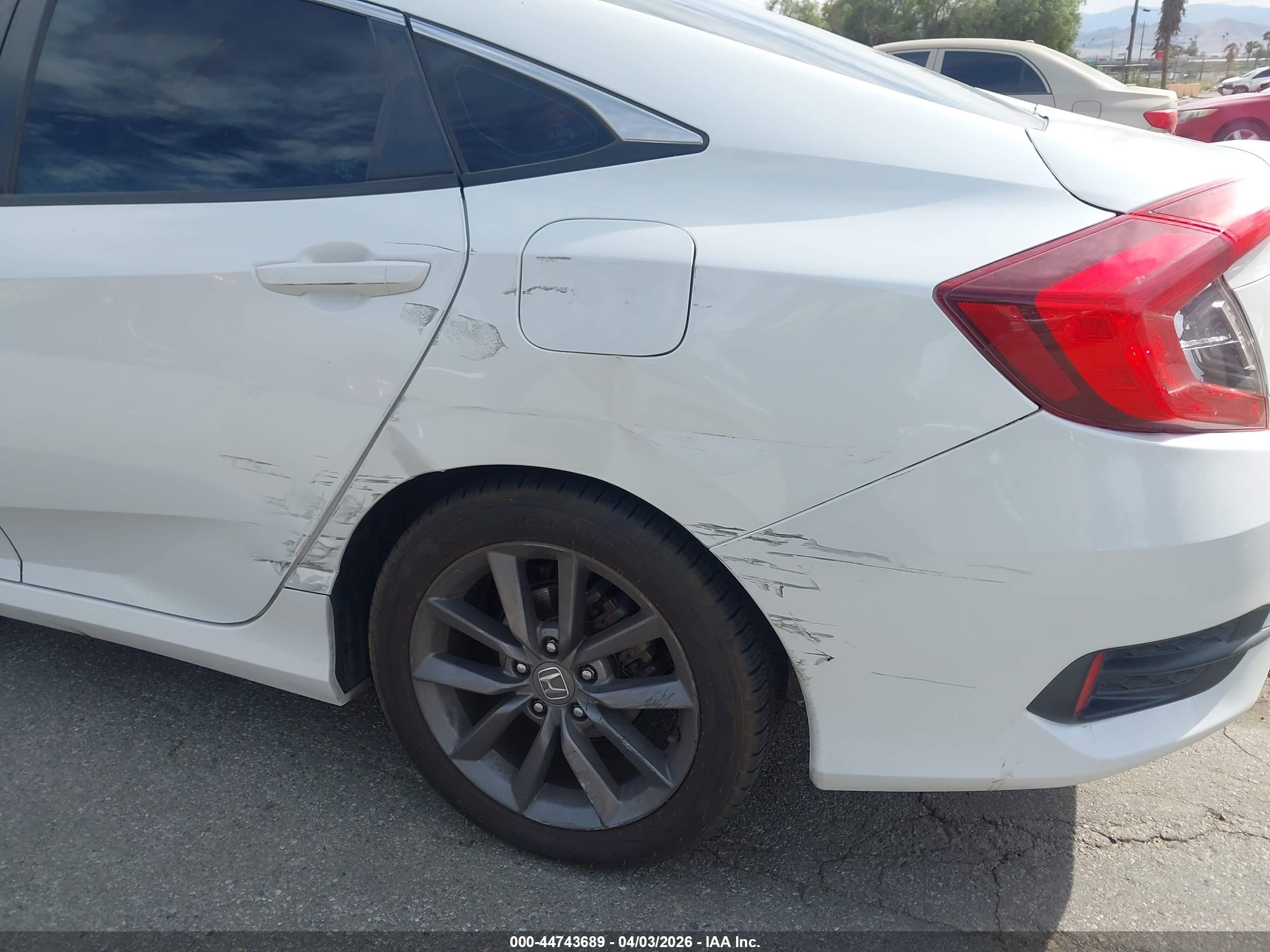 2021 Honda Civic Ex White vin: 19XFC1F38ME201294