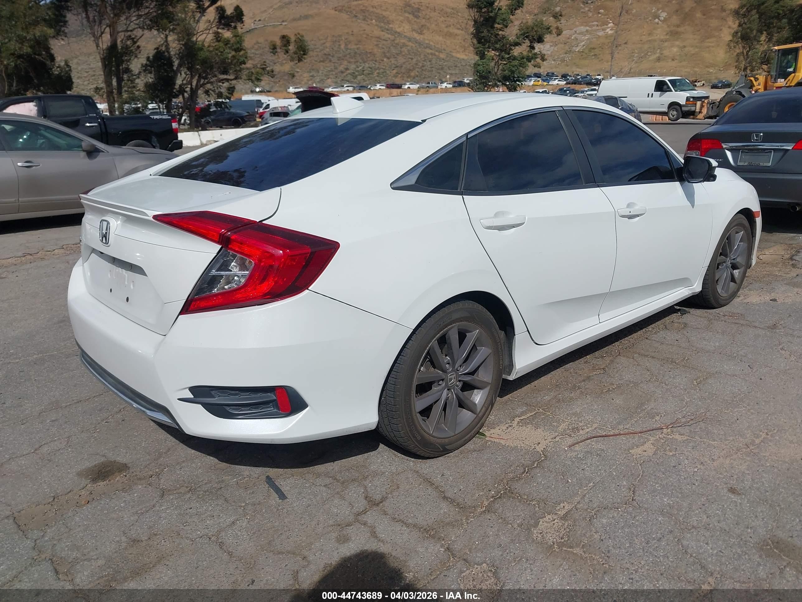 2021 Honda Civic Ex White vin: 19XFC1F38ME201294