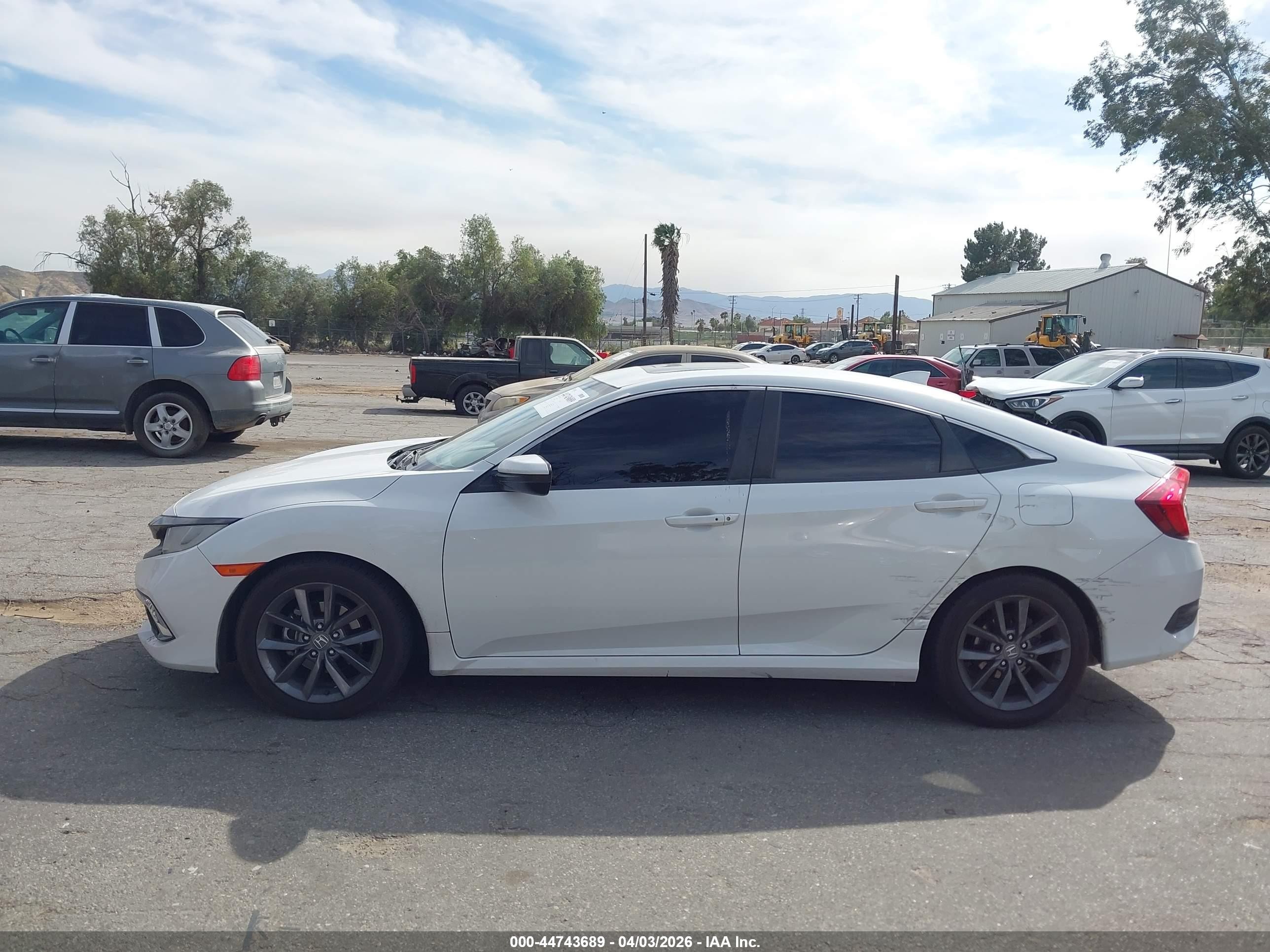2021 Honda Civic Ex White vin: 19XFC1F38ME201294