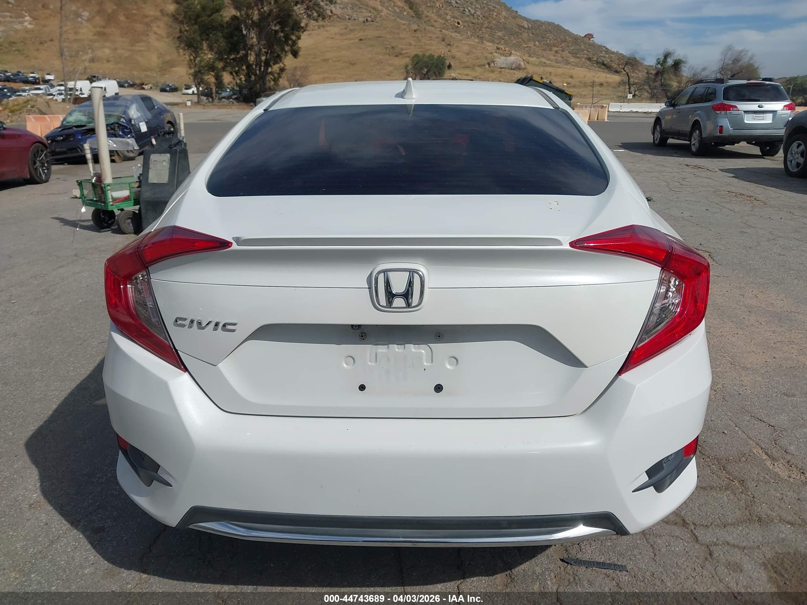 2021 Honda Civic Ex White vin: 19XFC1F38ME201294