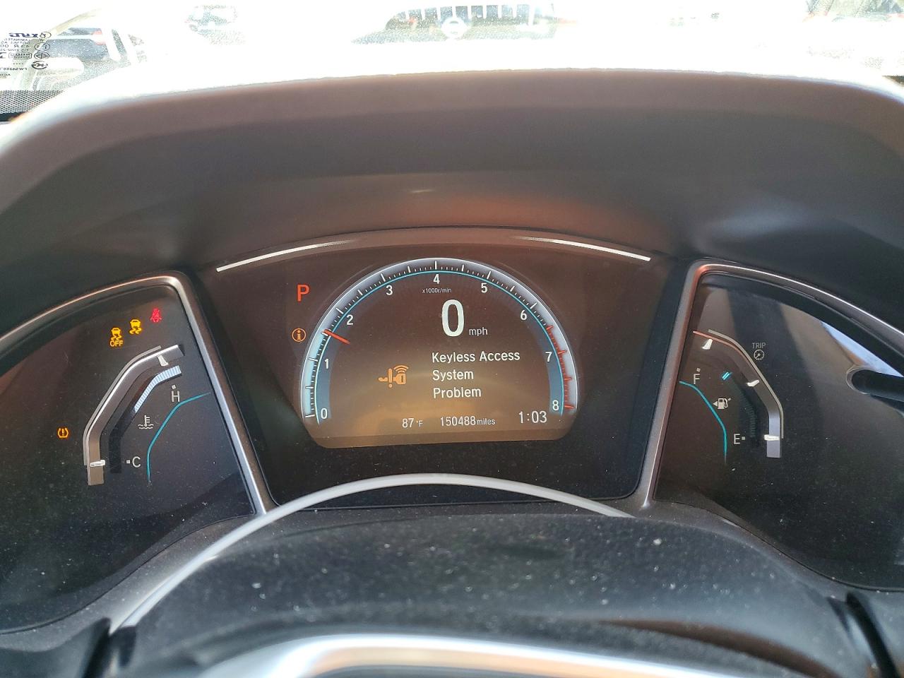 2018 Honda Civic Ex White vin: 19XFC1F39JE201574