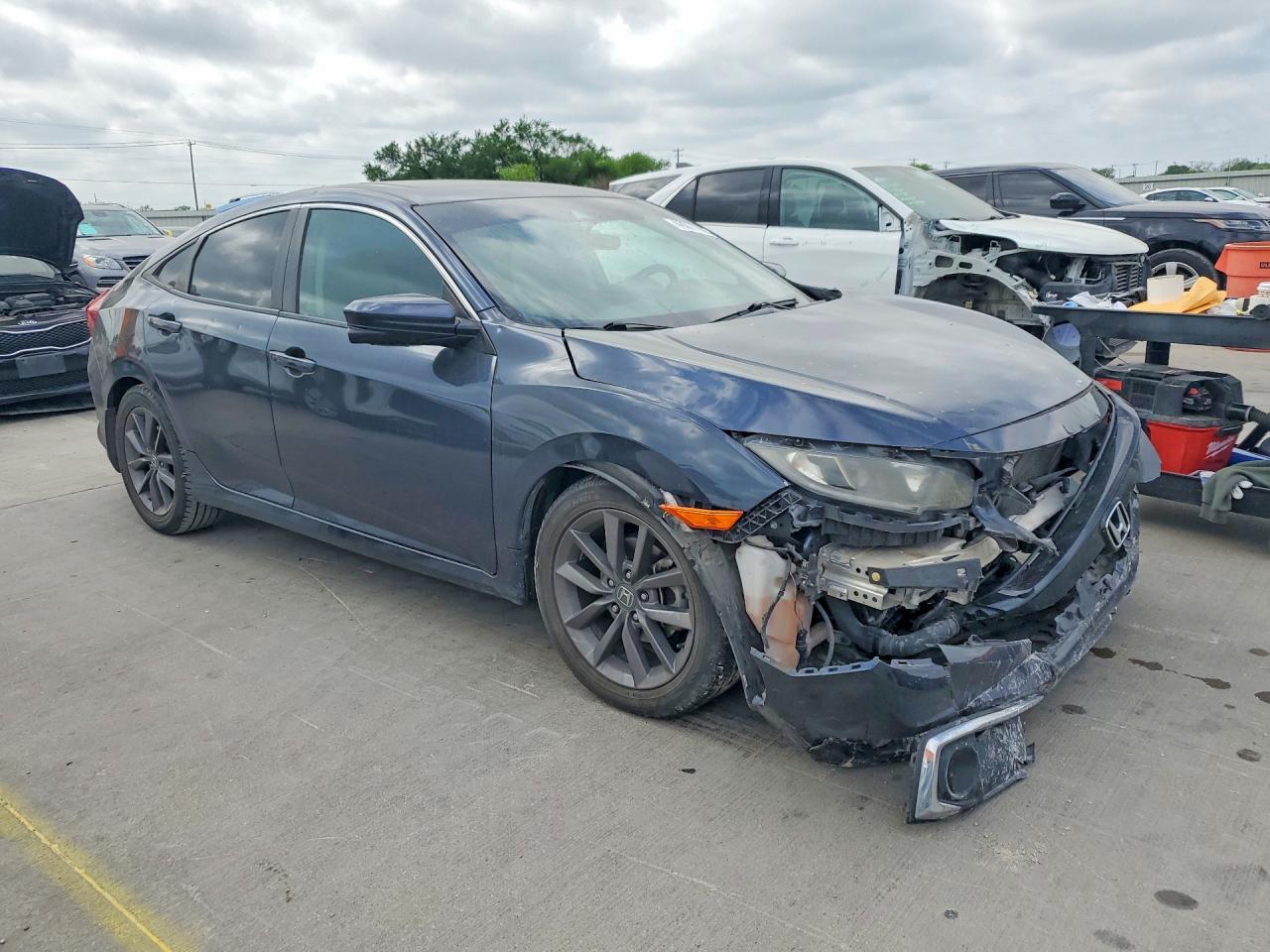 2019 Honda Civic Ex Blue vin: 19XFC1F3XKE205523