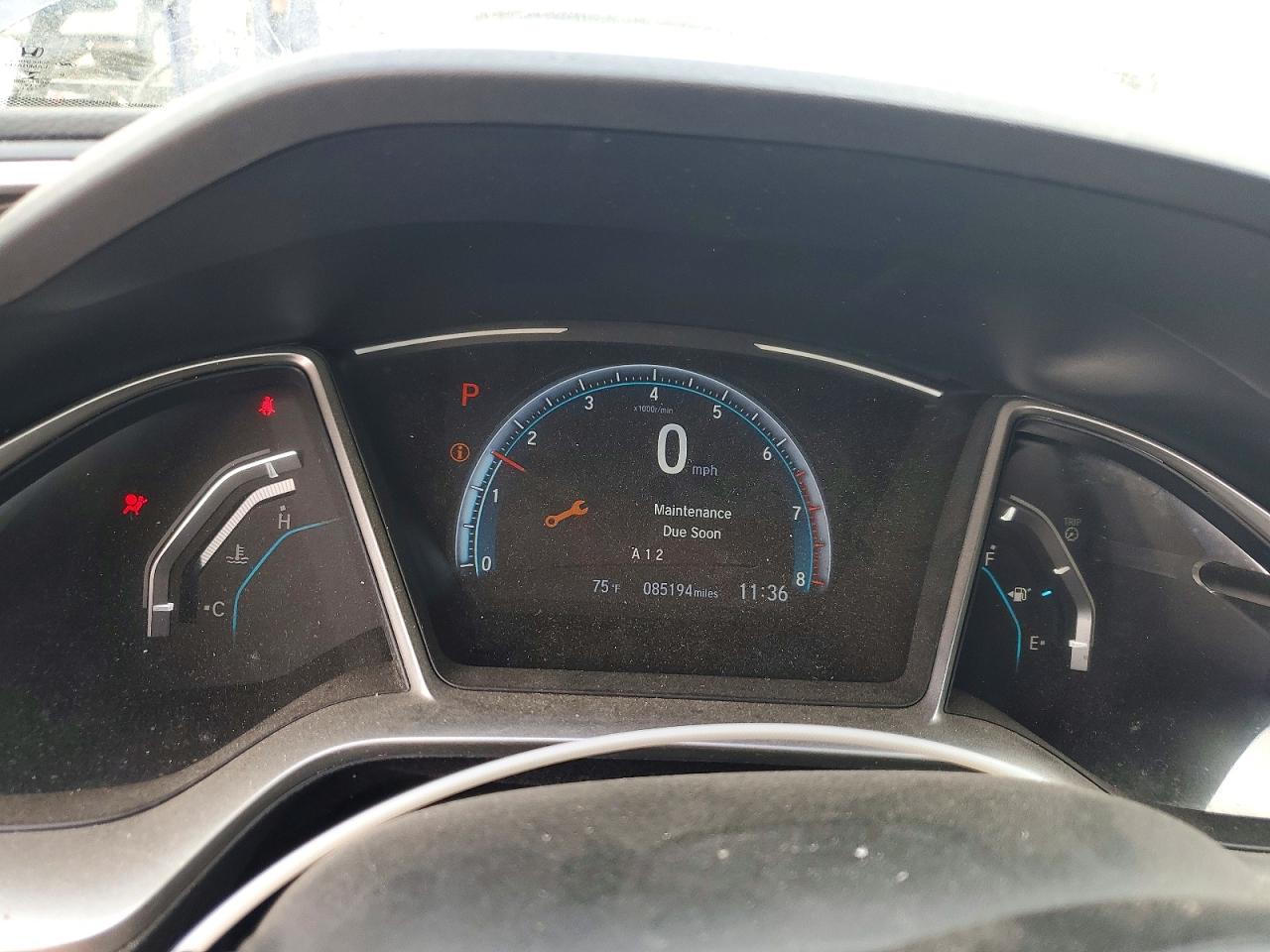 2019 Honda Civic Ex Blue vin: 19XFC1F3XKE205523